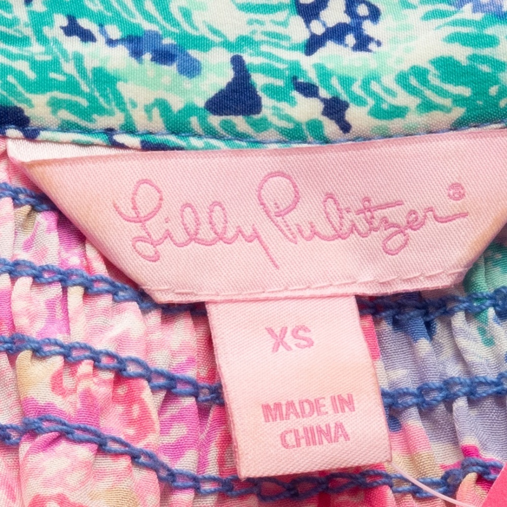 Lilly Pulitzer Elsa Silk Top Lilac‎ Thistle XS - Picture 6 of 13